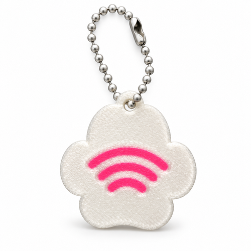 NFC Poot Sleutelhanger Roze voor hondentrimsalons.